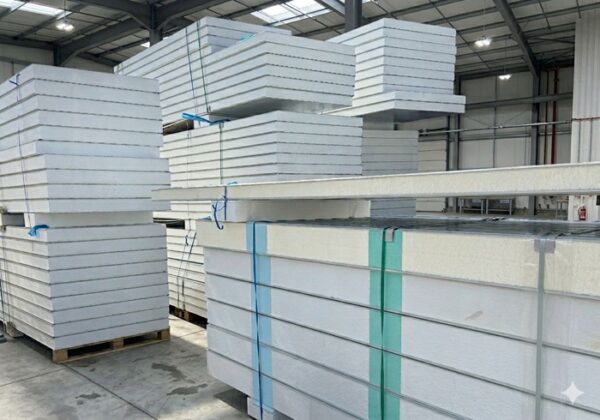 100mm EPS insulated panel Perth — Surfmist finish