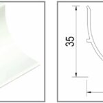 35x35mm coving Surfmist aluminium 6500mm