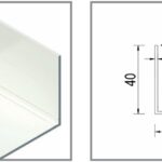 40x40x1.6mm angle Surfmist aluminium 6500mm