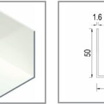 50x50x1.6mm angle Surfmist aluminium 6500mm