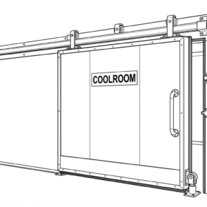 Coolroom sliding door diagram
