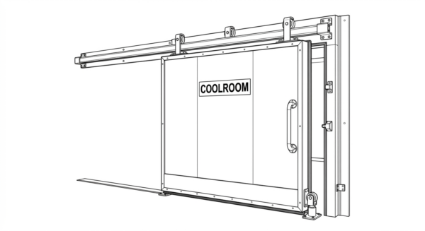 Coolroom sliding door diagram